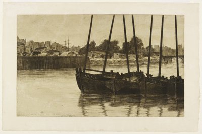 Barcos em Radoub, Dieppe de Henri Charles Guérard