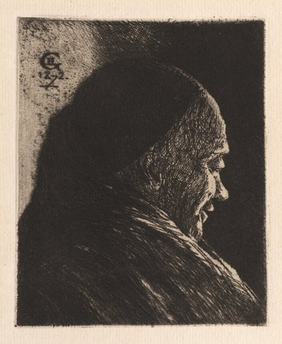 Cabeça de um velho de Henri Charles Guérard