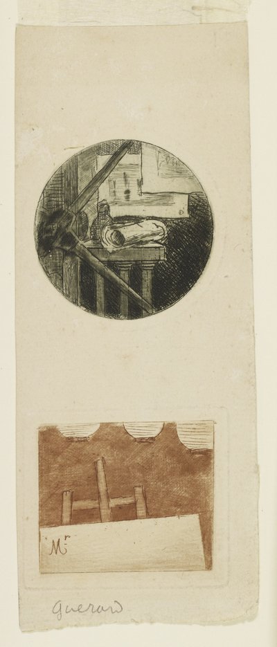 Cartão de lugar de Henri Charles Guérard