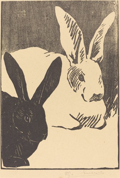 Coelhos (Les Lapins) de Henri Charles Guérard