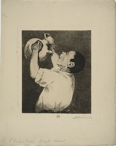 O bebedor de água de Henri Charles Guérard