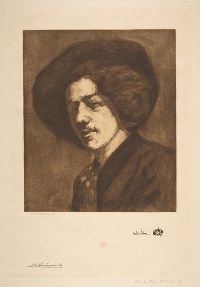 Retrato dos assobiadores de si mesmo, 1888. de Henri Charles Guérard
