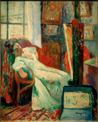 O Descanso do Modelo (Jeanne) de Henri Charles Manguin