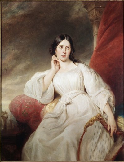 Retrato de Maria Garcia chamado o Malibran, no papel de Desdemona (óleo sobre tela de Henri Decaisne