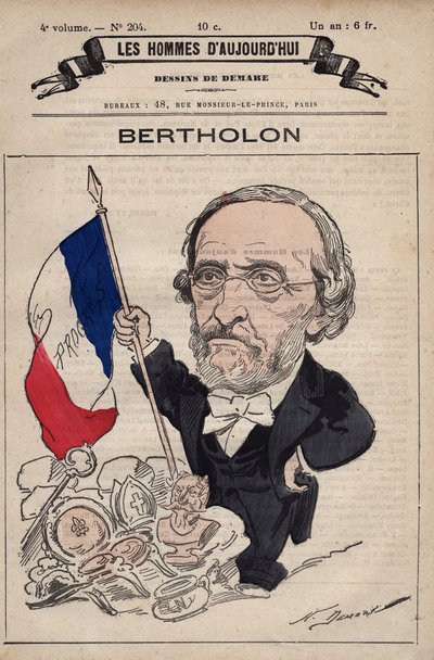 Desenho animado de Christophe Bertholon 1808-1885 de 