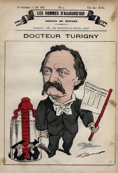 Desenho animado de Jean Prosper Turigny 1822-1905 de 