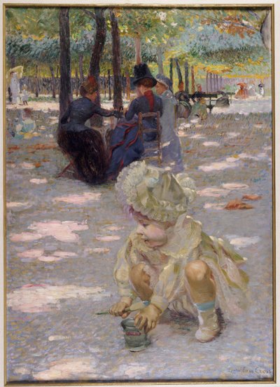 Uma tarde de agosto no Luxemburgo, 1886 de Henri Edmond Cross