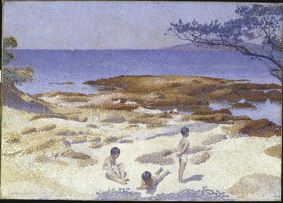 Praia em Cabasson de Henri Edmond Cross