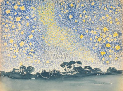 Paisagem com estrelas, ca. 1905-1908. de Henri Edmond Cross