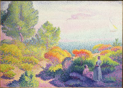 Paisagem com duas mulheres, 1895 de Henri Edmond Cross