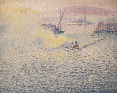 Toulon, manhã de inverno Toulon, manhã de inverno, 1906-1907. de Henri Edmond Cross
