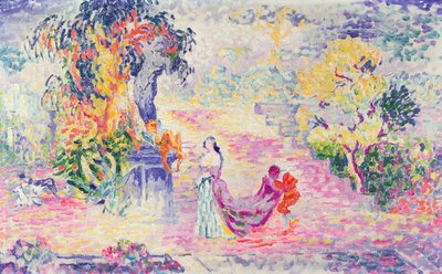 Mulher no parque, 1909 de Henri Edmond Cross