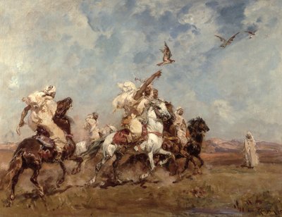 O Esporte da Falcoaria de Henri Emilien Rousseau