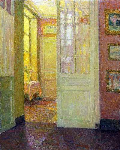 Interior. Window Light - Pintura por Henri Le Sidaner (1862-1939) de Henri Eugene Augustin Le Sidaner
