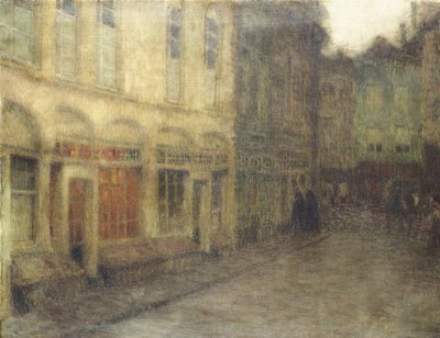 Square in Ypres, Dusk, c.1898 (óleo sobre tela) de Henri Eugene Augustin Le Sidaner