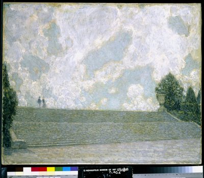 Passos do Palácio em Versalhes (óleo sobre tela) de Henri Eugene Augustin Le Sidaner