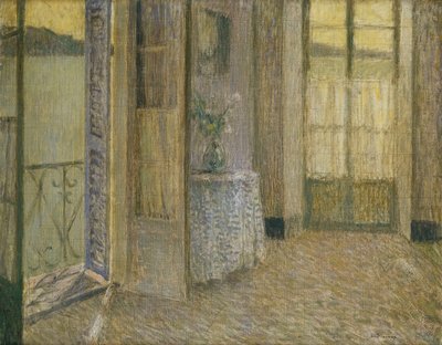 A Sala Azul, Villefranche sur Mer; The Blue Room, Villefranche sur Mer de Henri Eugene Augustin Le Sidaner