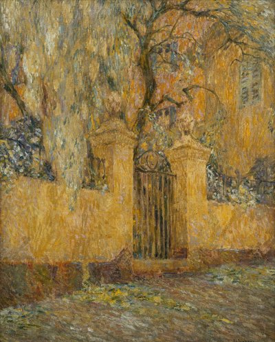 O portão; O portão de Henri Eugene Augustin Le Sidaner