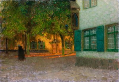 A casa com as venezianas verdes de Henri Eugene Augustin Le Sidaner