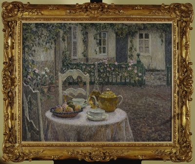 Toalha de Mesa Rosa de Henri Eugene Augustin Le Sidaner