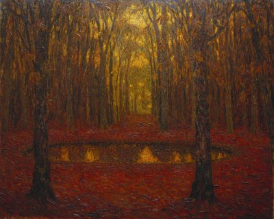 A lagoa em Versalhes no outono de Henri Eugene Augustin Le Sidaner
