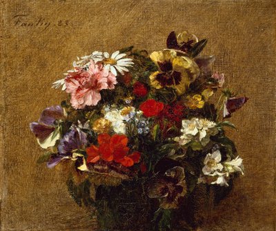 Buquê de flores de Ignace Henri Jean Fantin Latour