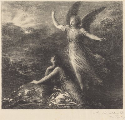 Estreia de «Paraíso e a peri» (2.ª prancha) de Henri Fantin-Latour
