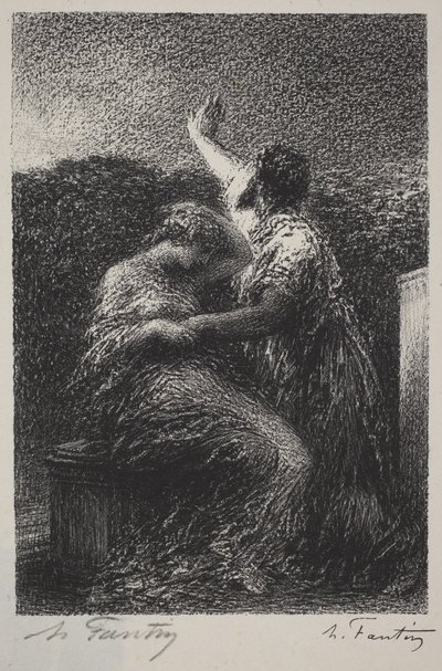 O mago Baltasar e Fatime de Henri Fantin-Latour