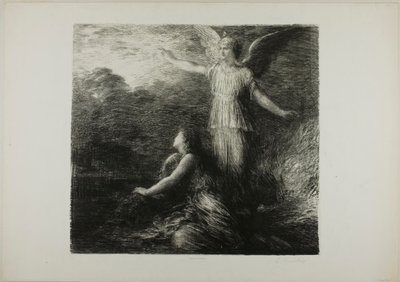 Paraíso e o Peri (Abertura), primeira placa de Henri Fantin-Latour