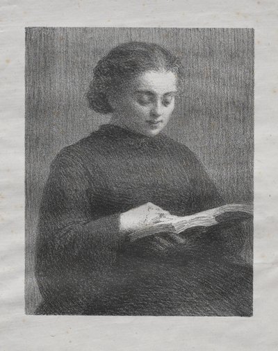 Leitura: Retrato da irmã do artista de Henri Fantin-Latour