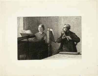 Uma peça de Schumann de Ignace Henri Jean Fantin-Latour