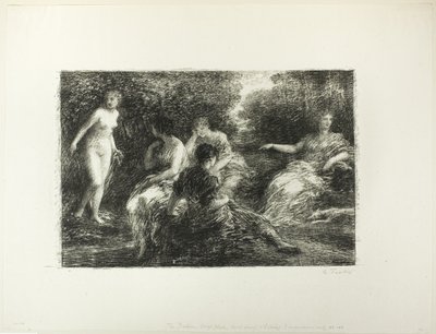 Damas de Banho, terceiro prato grande de Ignace Henri Jean Fantin-Latour