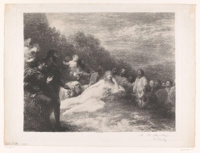 Fausto e Mefisto vêem Helena de Tróia Helena de Ignace Henri Jean Fantin Latour