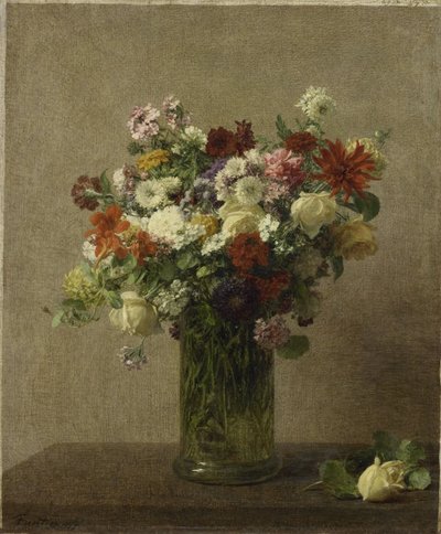 Flores da Normandia de Ignace Henri Jean Fantin Latour