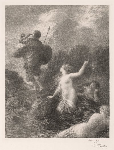 Goetterdaemmerung: Siegfried e as meninas de Ignace Henri Jean Fantin-Latour