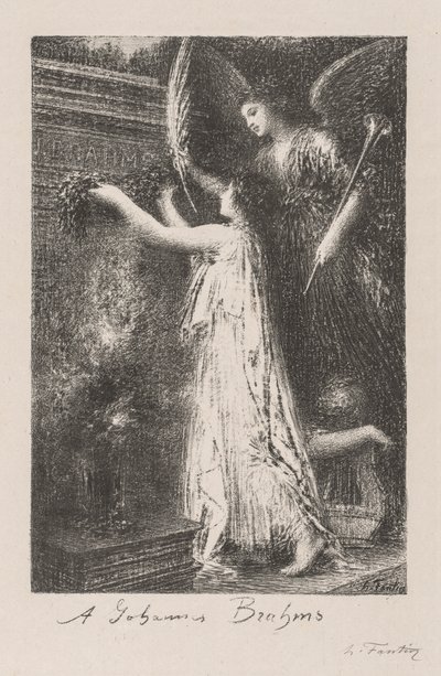 Para Johannes Brahms de Ignace Henri Jean Fantin-Latour