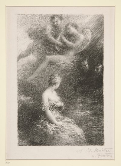 La Damnation de Faust: Aparição de Marguerite (A Maldição de Fausto: A Aparição de Marguerite) de Ignace Henri Jean Fantin-Latour