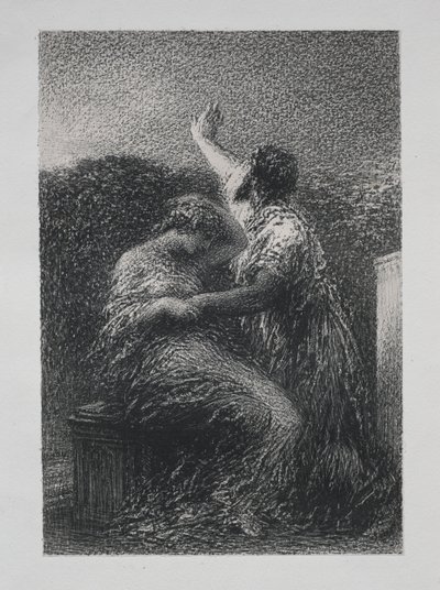 O mago Baltajar e Fatime de Ignace Henri Jean Fantin-Latour
