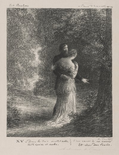 Poemas de Amor (Terceira Placa) de Ignace Henri Jean Fantin Latour