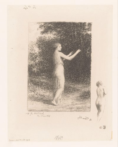 Caminhada da Virgem de Lycus na natureza
Le mendiant
Poemas de André Chénier (título da série)
Ilustrações para poemas de André Chénier (título da série) de Ignace Henri Jean Fantin Latour