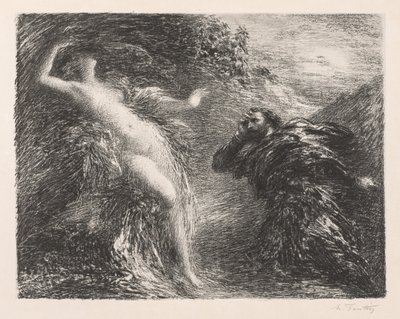 Manfredo e Astarte de Ignace Henri Jean Fantin-Latour