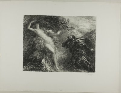 Manfred e Astartea, terceiro prato de Ignace Henri Jean Fantin Latour