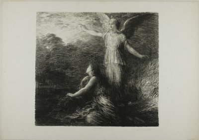 Paraíso e o Peri (Abertura), primeira placa de Ignace Henri Jean Fantin-Latour