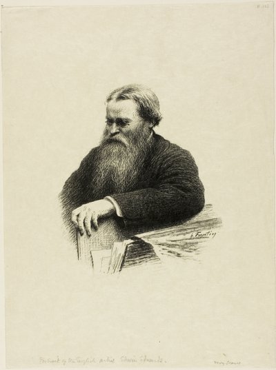 Retrato do artista Edwin Edwards de Ignace Henri Jean Fantin-Latour