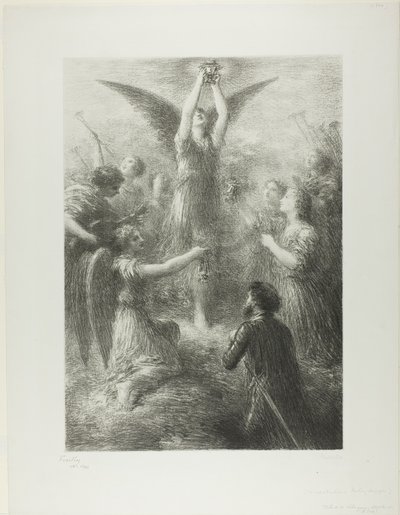 Prelúdio de Lohengrin, segunda placa de Ignace Henri Jean Fantin Latour