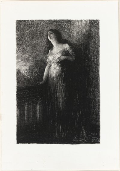 Romeu e Julieta: confiando na noite de Ignace Henri Jean Fantin-Latour