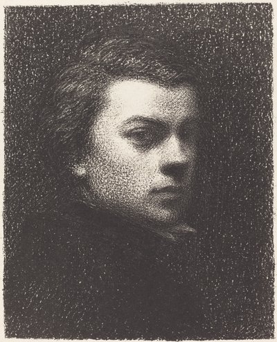 Autorretrato aos dezessete anos de Ignace Henri Jean Fantin-Latour