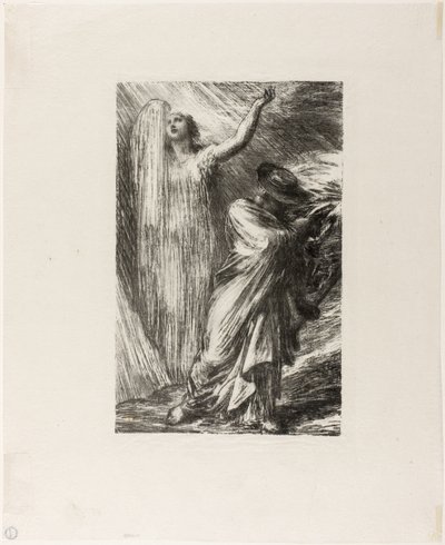 Siegfried: Ato III, Evocação de Erda de Ignace Henri Jean Fantin Latour