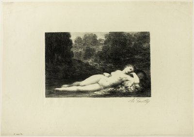Água Silenciosa de Ignace Henri Jean Fantin Latour