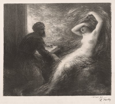 A Evocação de Kundry de Ignace Henri Jean Fantin-Latour